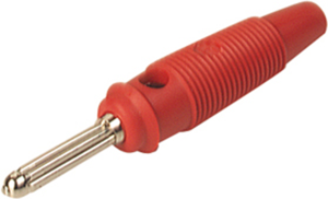 Bananenbüschelstecker 4 mm rot Hirschmann