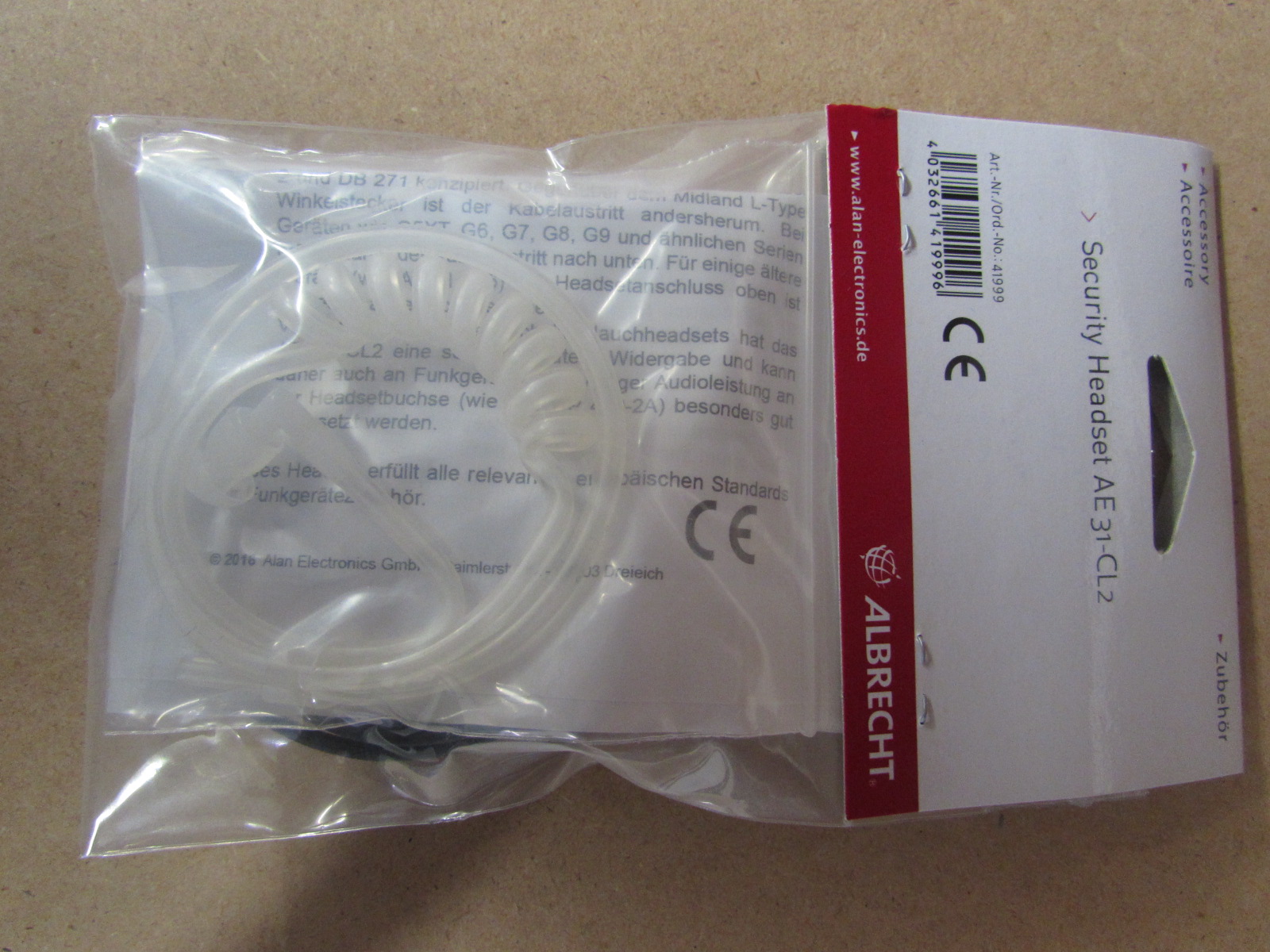 Albrecht AE31-CL2 Securityheadset  X - Bild 1