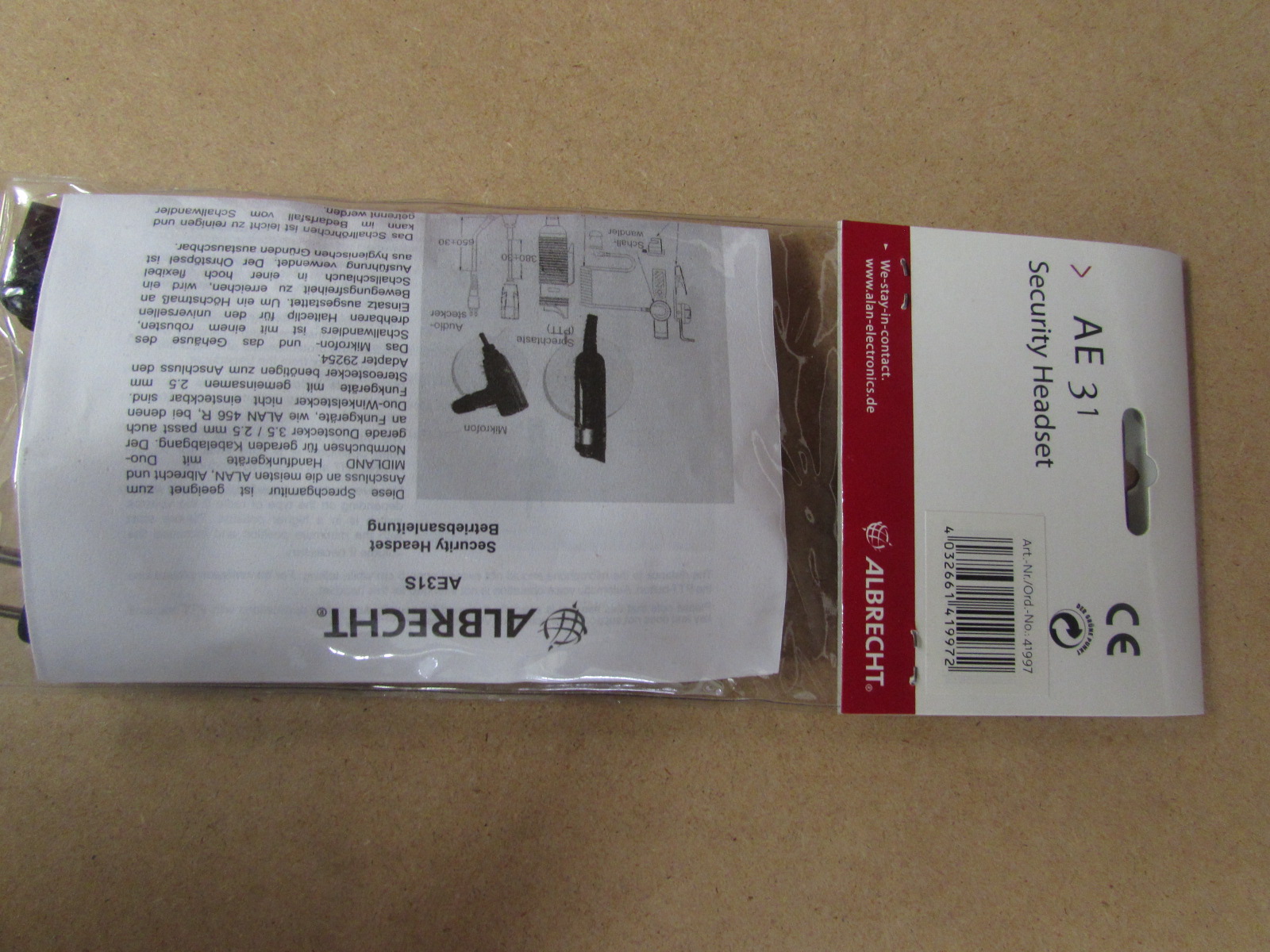 AE 31-S Security Headset  X - Bild 1