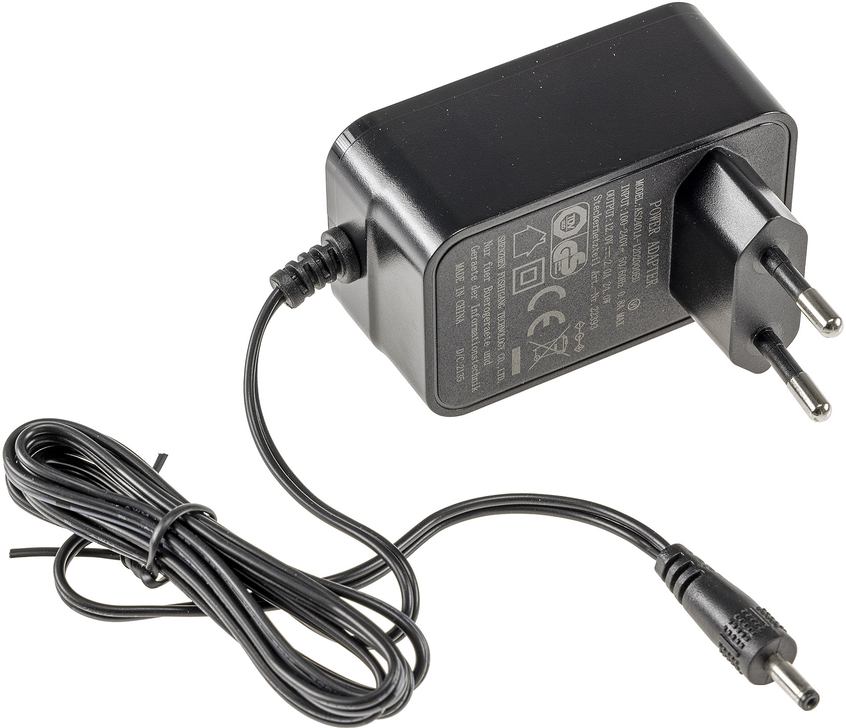 Stecker-Netzteil "CTN-1224/35n" 12V 2000mA 24W X