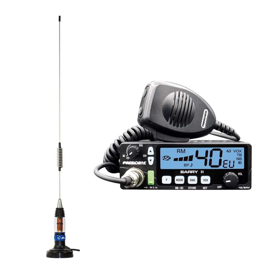 President Barry ASC AM/FM 12/24 V im Set mit LC59 X