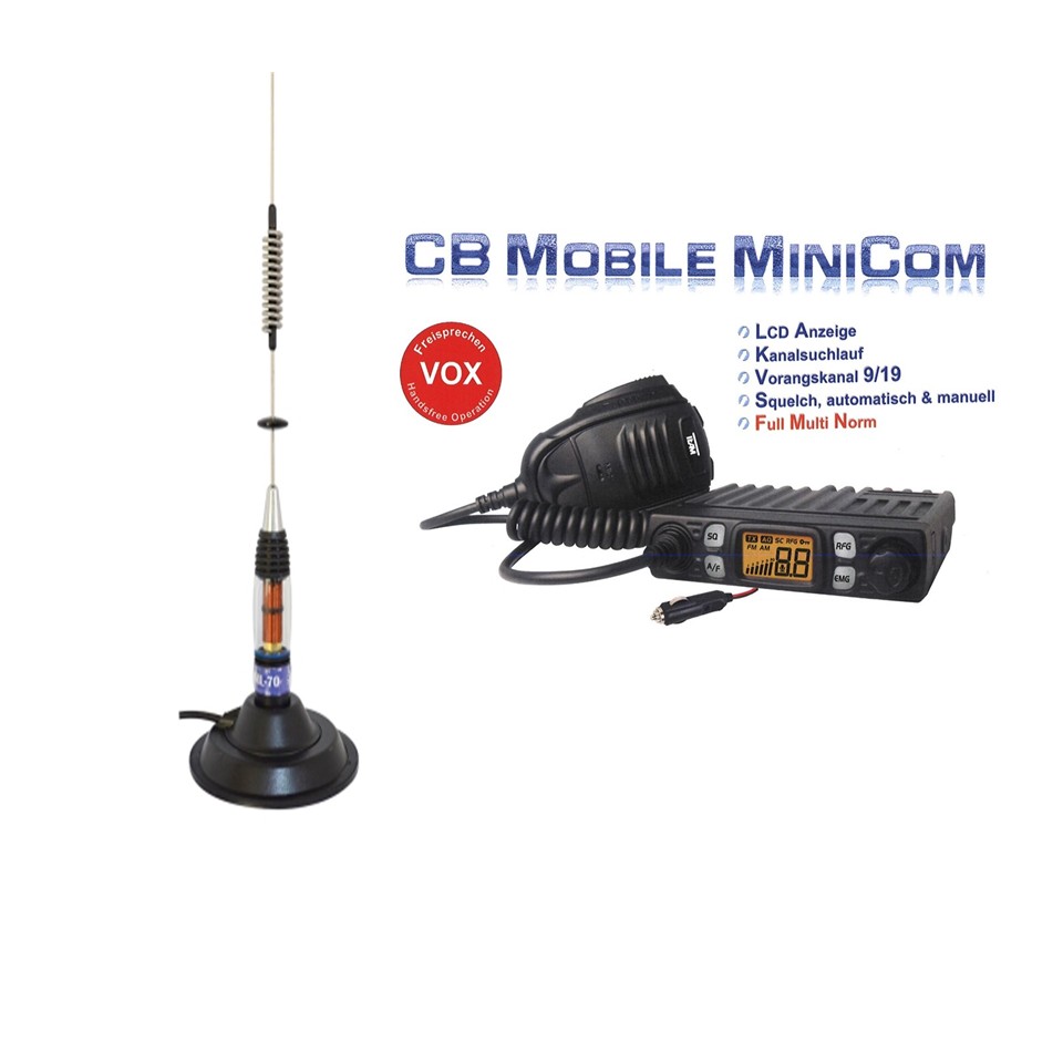 Set Team MiniCom VOX mit Magnetfußantenne PNI ML70Mag X