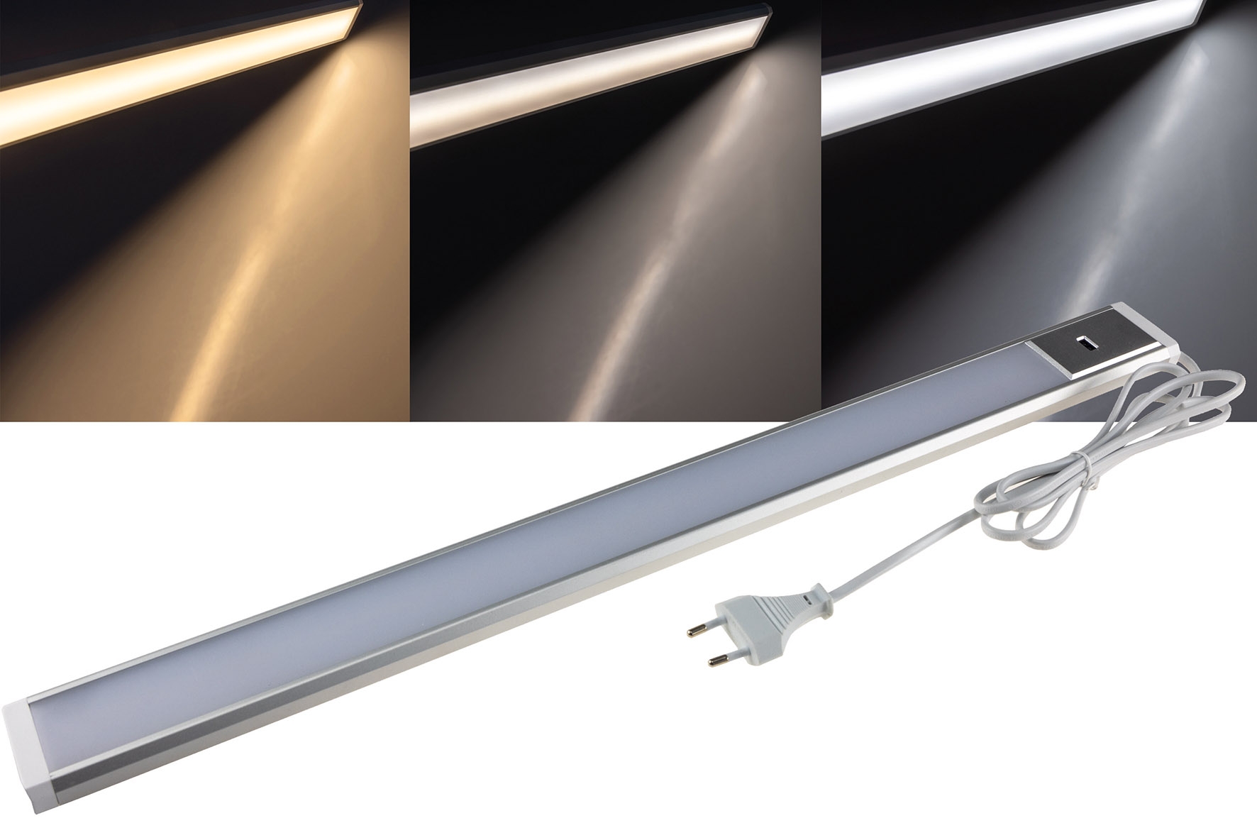 LED Unterbauleuchte "Comprido 600 CCT" 230V, 60cm, IR-Sensor, 3000k - 6500k X