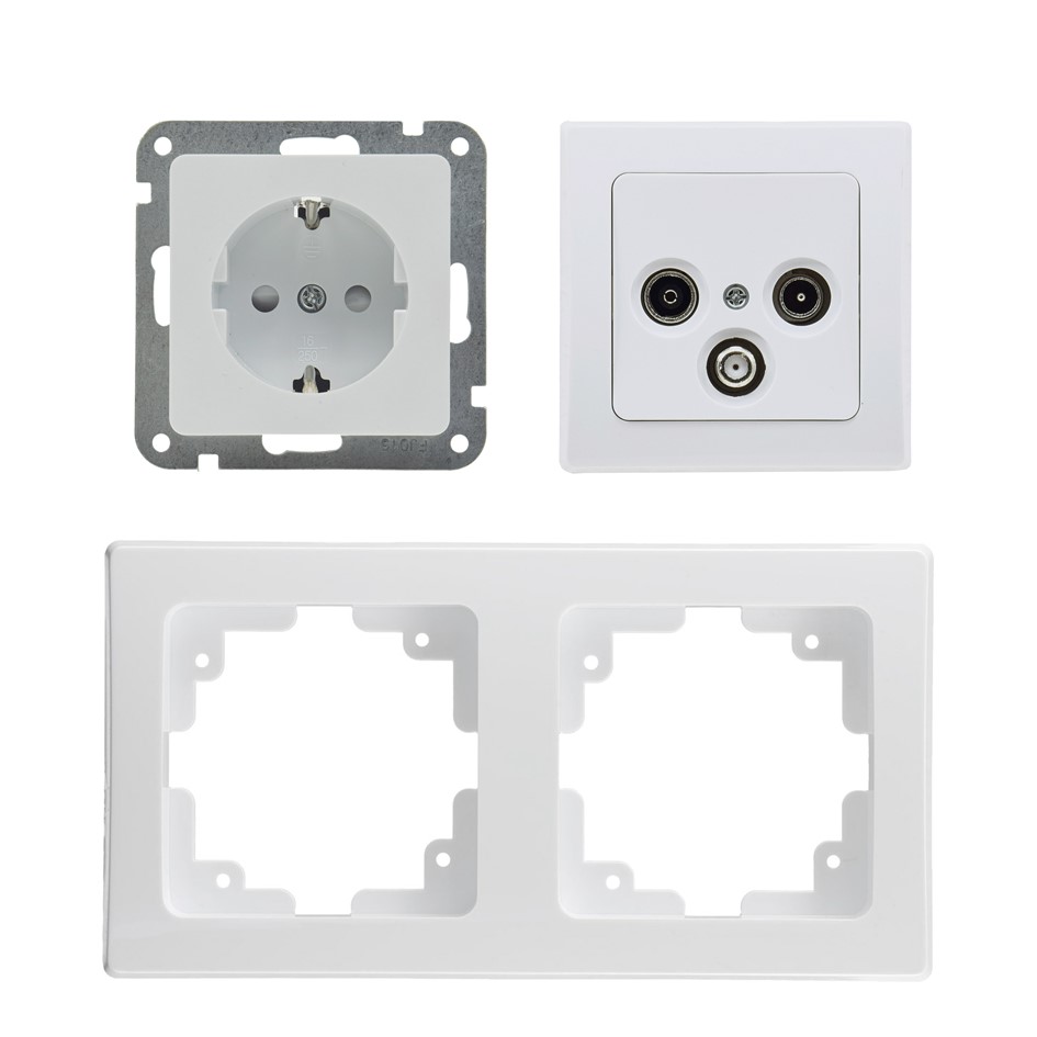 DELPHI Set Steckdose + Antennendose X - Bild 1