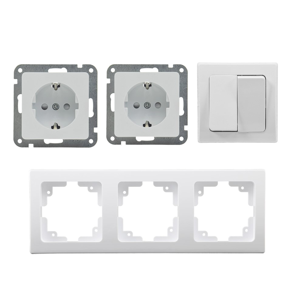 DELPHI Set Steckdosen + Serienschalter X