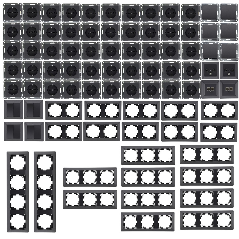 Milos 94tlg. Steckdosen Set