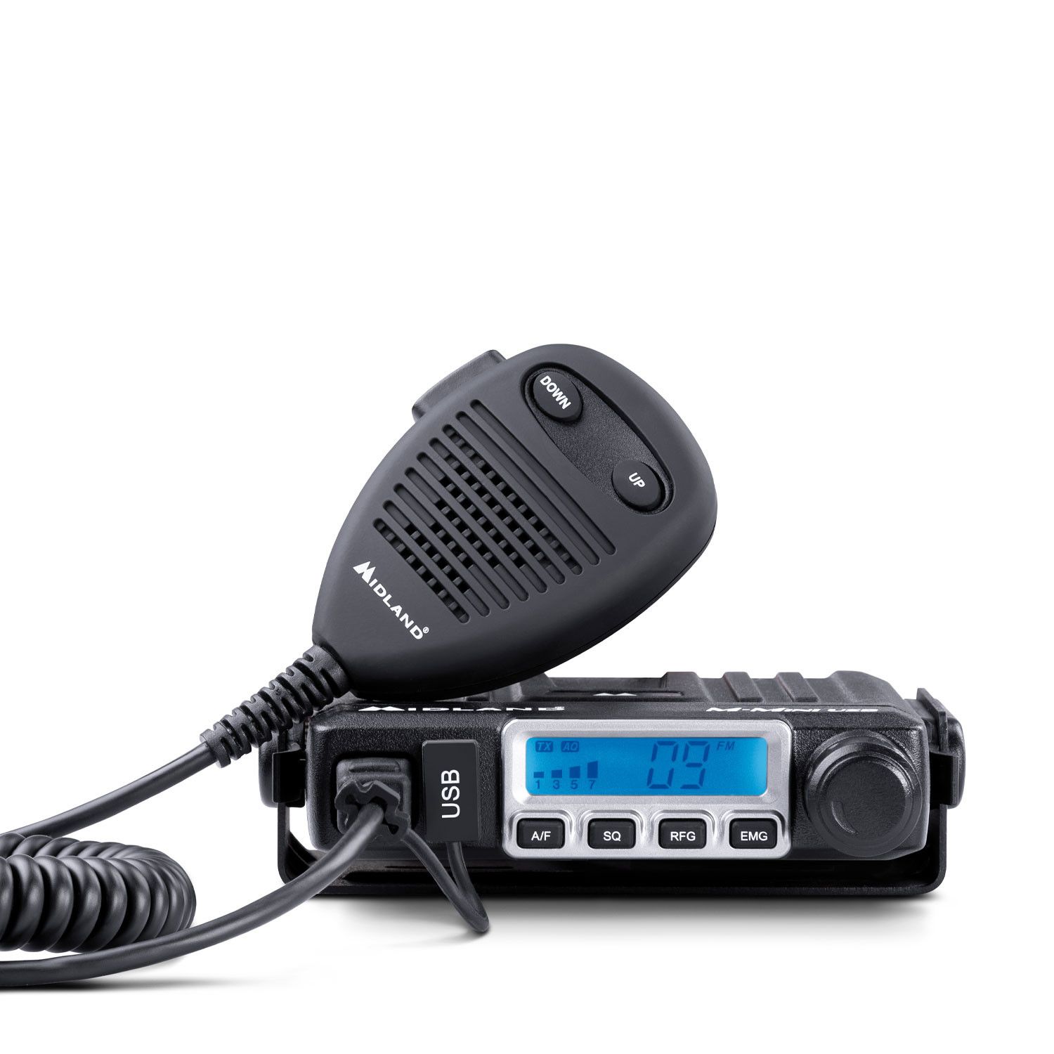 Midland M-Mini USB, CB-Funkgerät Multistandard 