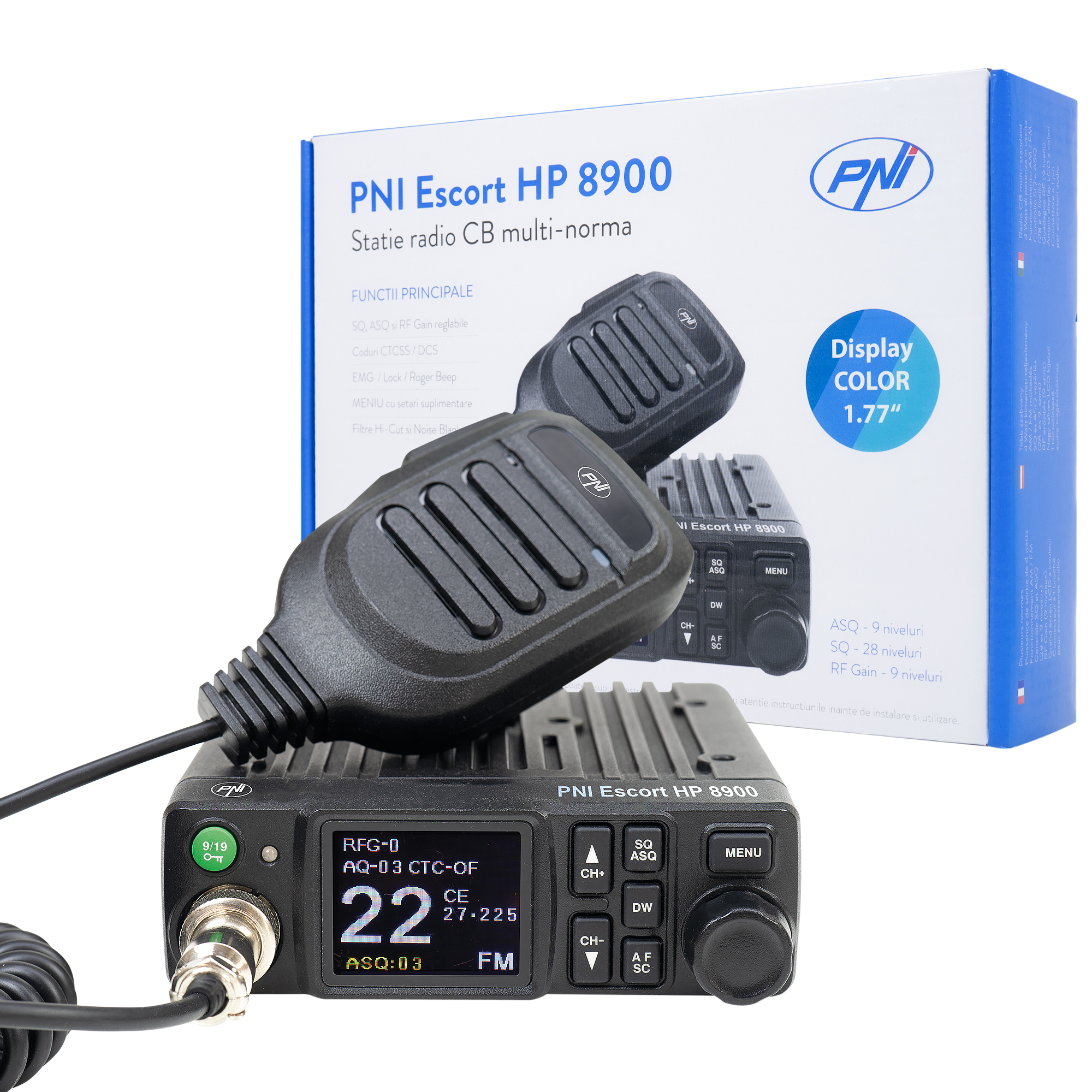 CB PNI Escort HP 8900 ASQ CB-Funkgerät, 12V 24 V