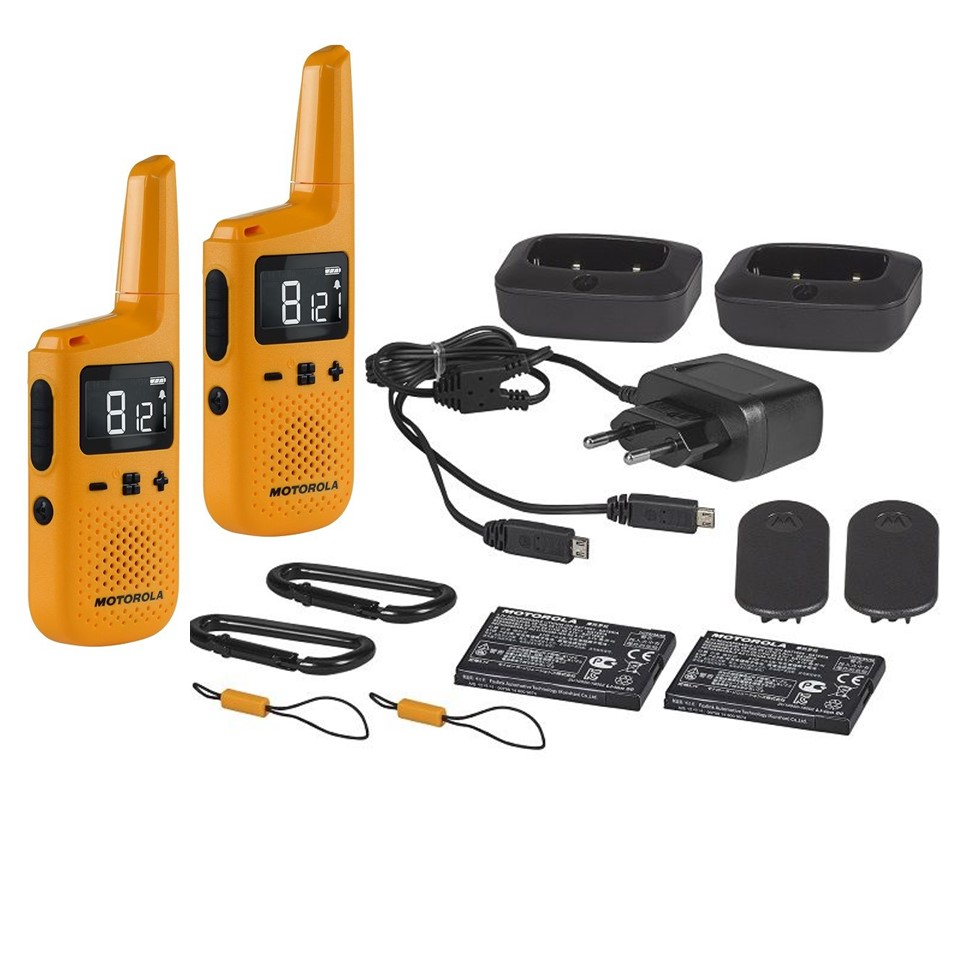 Motorola T72 PMR Funkset inkl. Standlader und Li-ION Akkus X