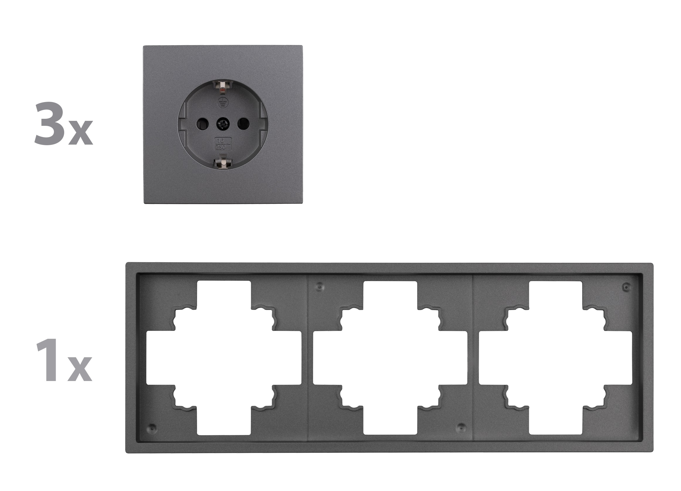 Steckdosen Set McPower Shallow "Beginner 3S-Profi" AN - Bild 1