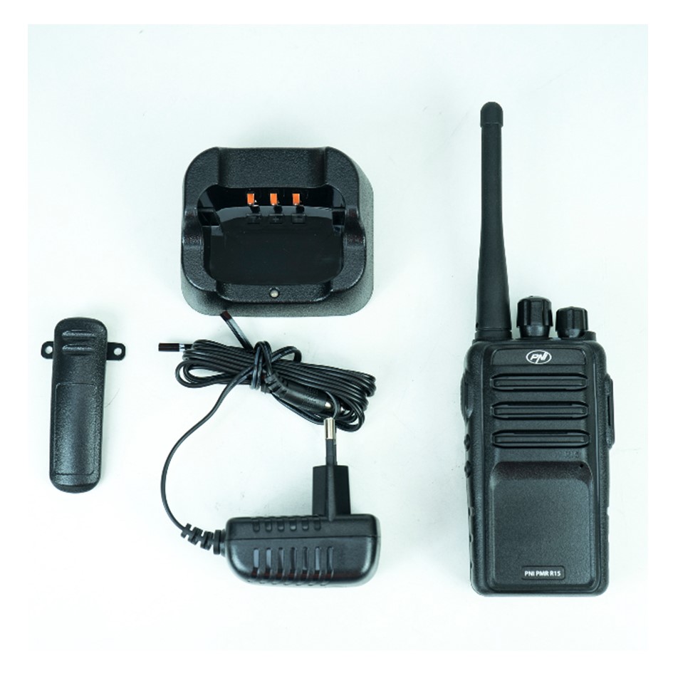 PNI PMR R15 0.5W, ASQ, TOT, Monitor, programmierbar, 1200mAh Akku X - Bild 1