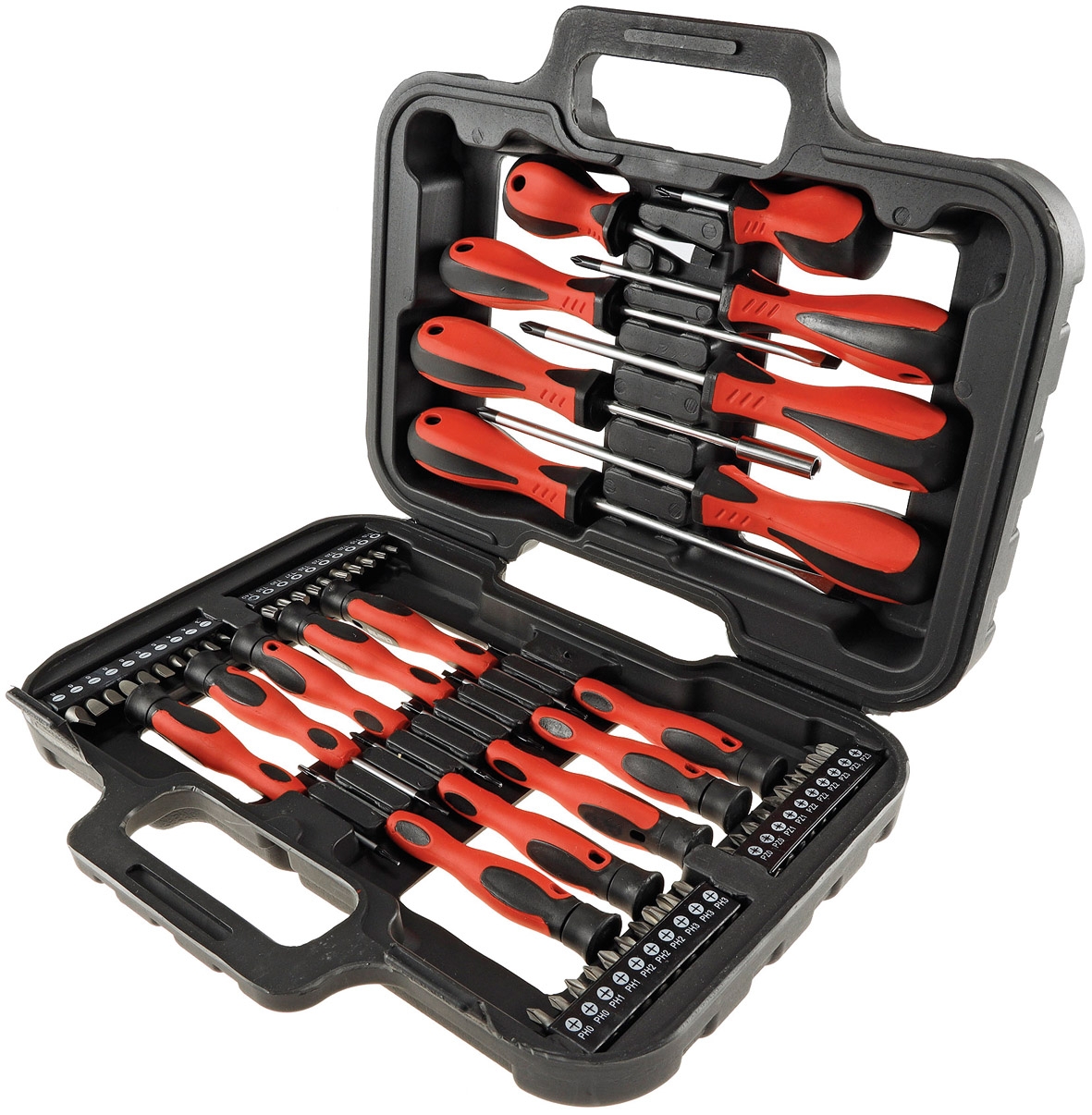 CT23155 Schraubendreher Set 58-teilig mit Koffer 18 Schraubendreher, 40 Bits 