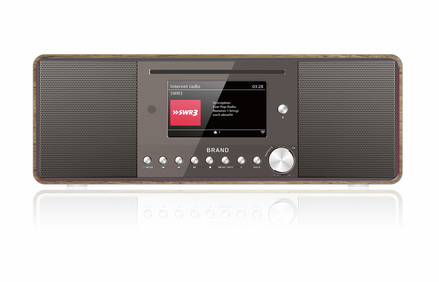 Albrecht DR 895 CD, DAB+/UKW/Internet/CD, Walnuss X - Bild 1