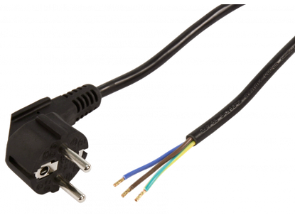 Schutzkontakt Netzkabel McPower schwarz X