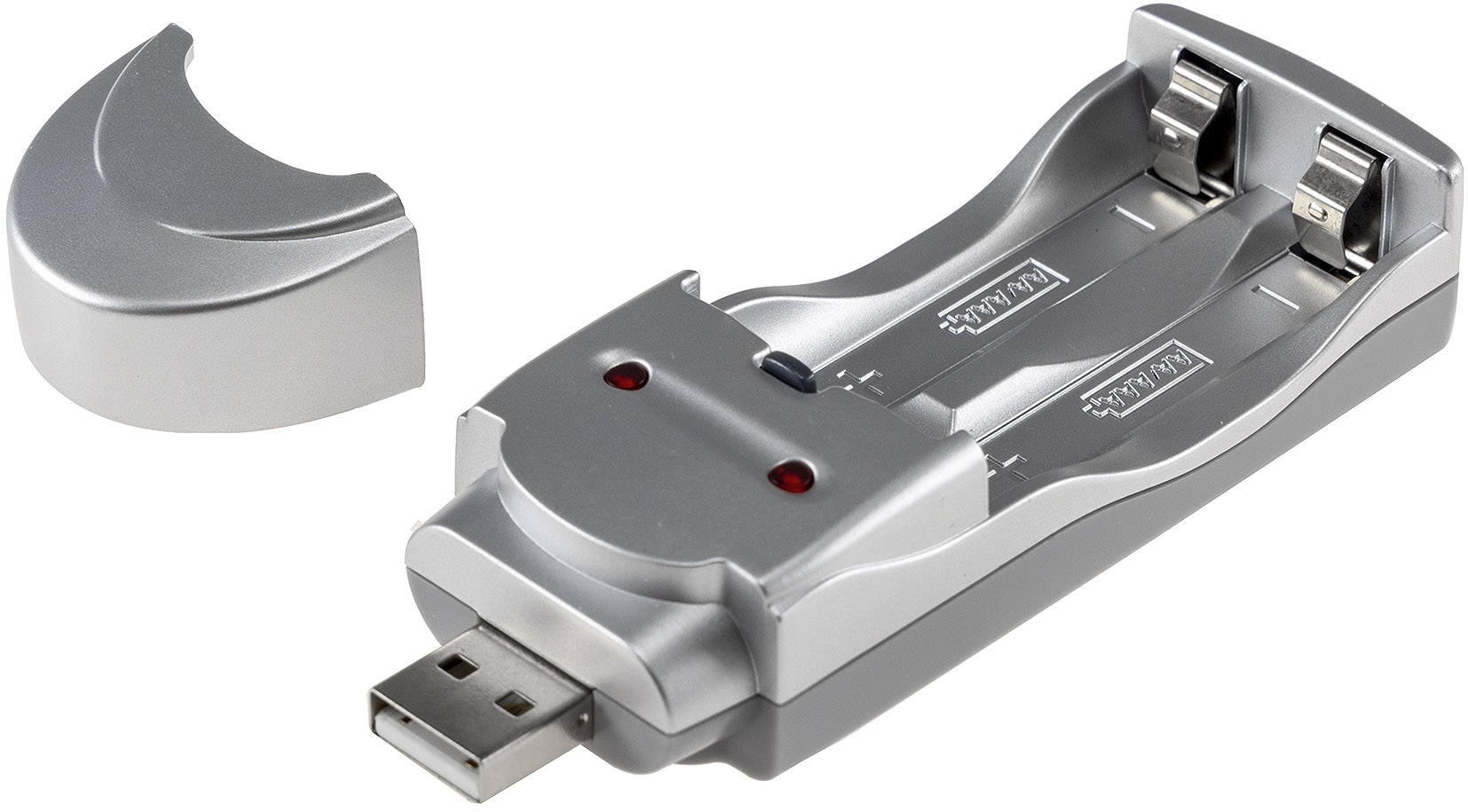 Akku-Ladegerät USB für 2x Micro AAA/Mignon AA