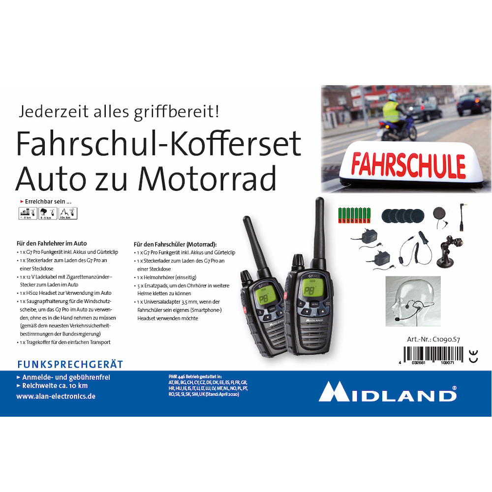 Fahrschulkoffer Midland G7 Pro 