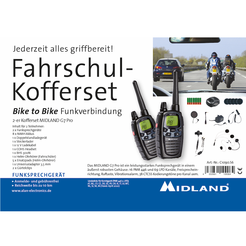  Fahrschulkoffer Midland G7 Pro 