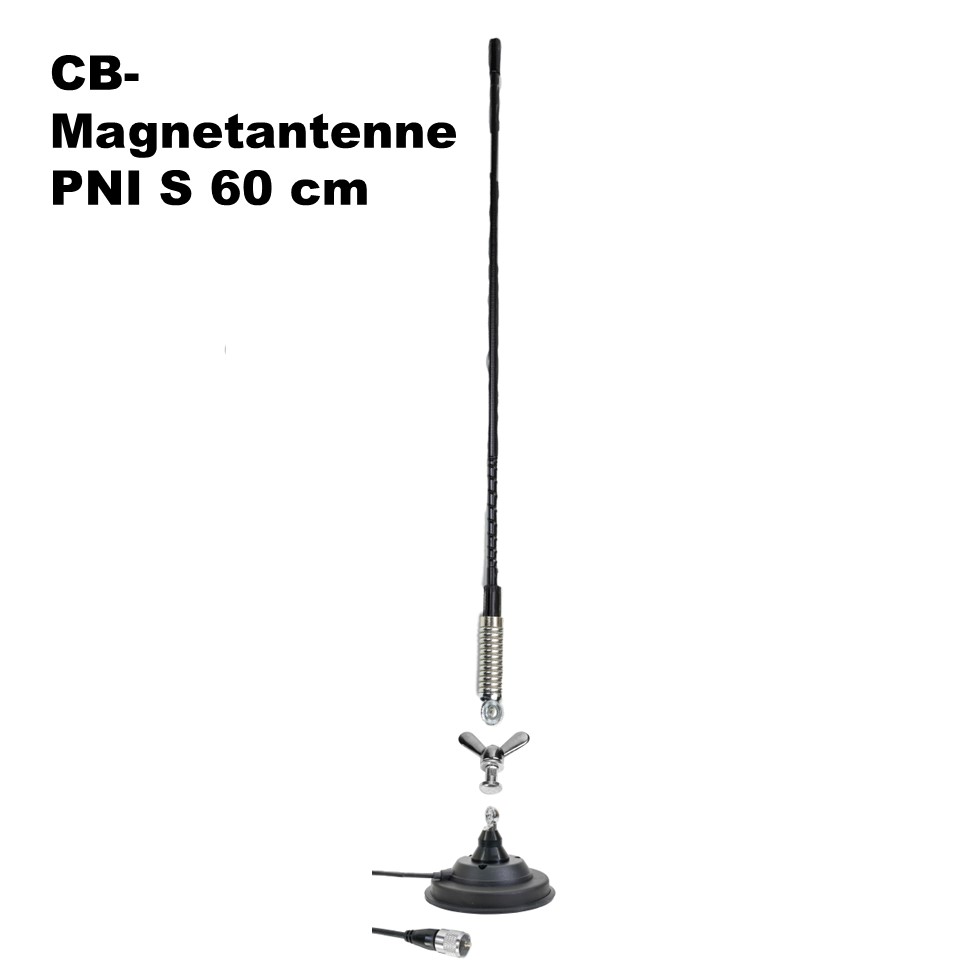 PNI S60MAG  CB-Magnetfußantenne 60 cm lang