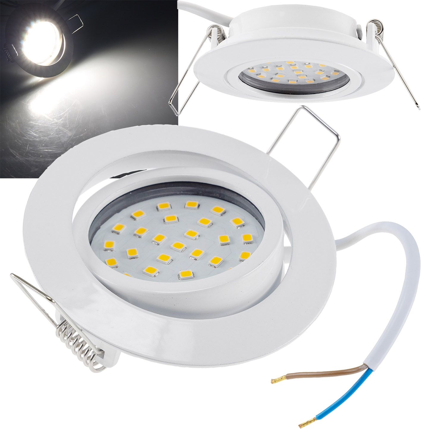 LED-Einbauleuchte "Flat-26" neutralweiß 