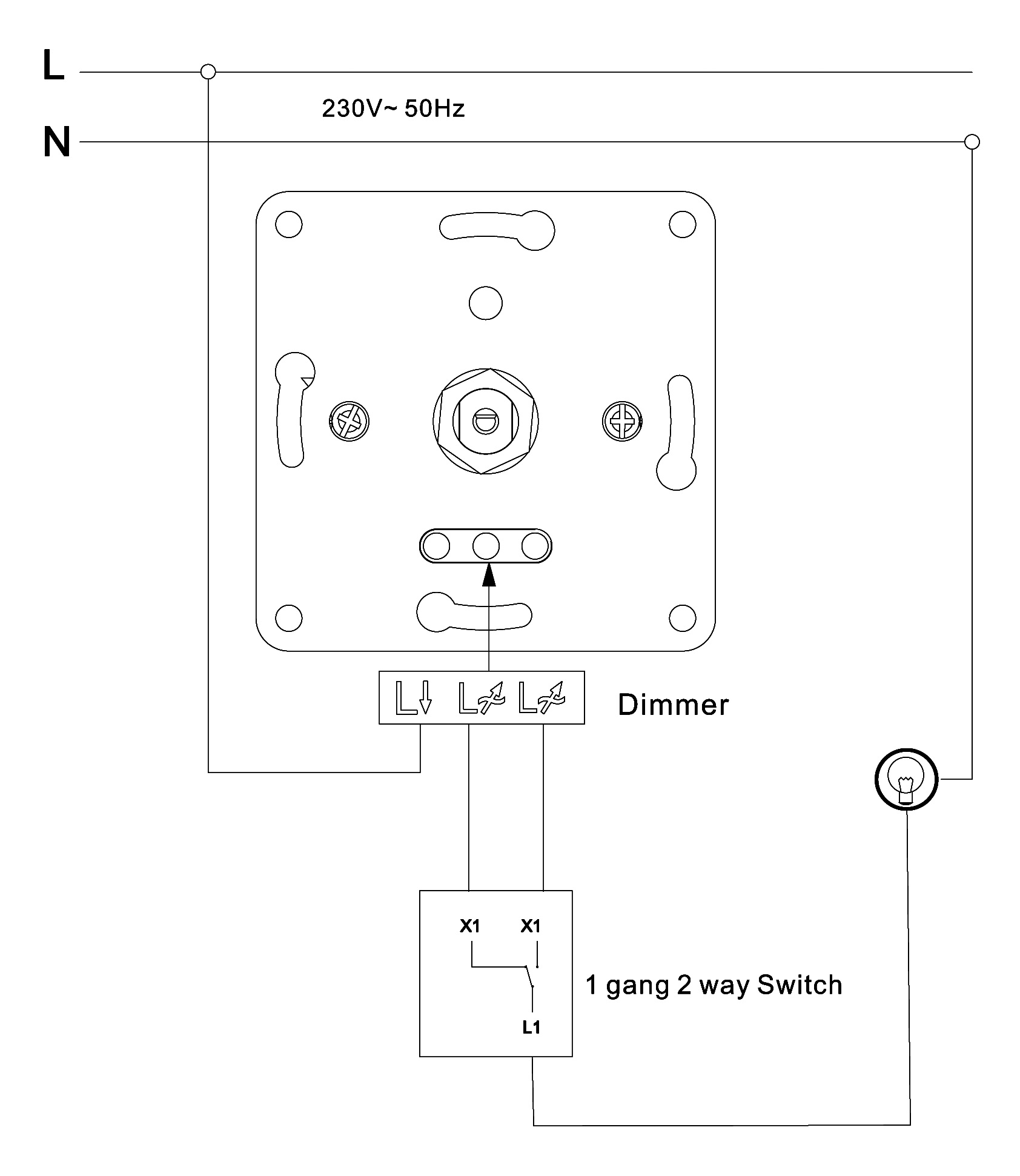 Dimmer für ohmsche Lasten McPower "Flair" WE - Bild 3