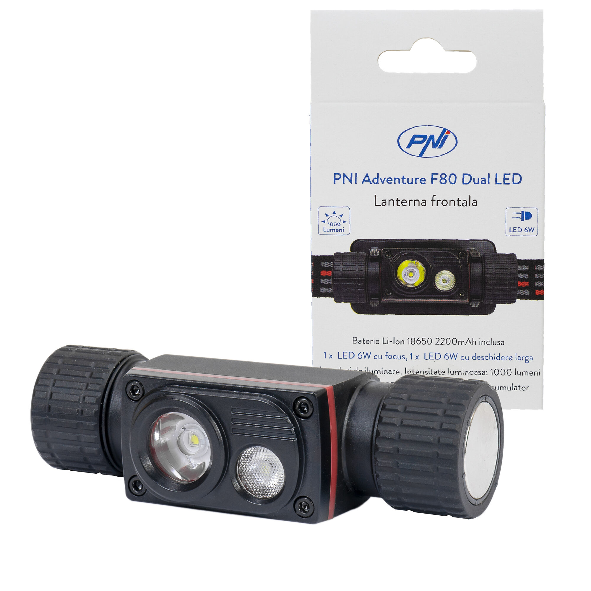 PNI Adventure F80 Dual-LED-Stirnlampe