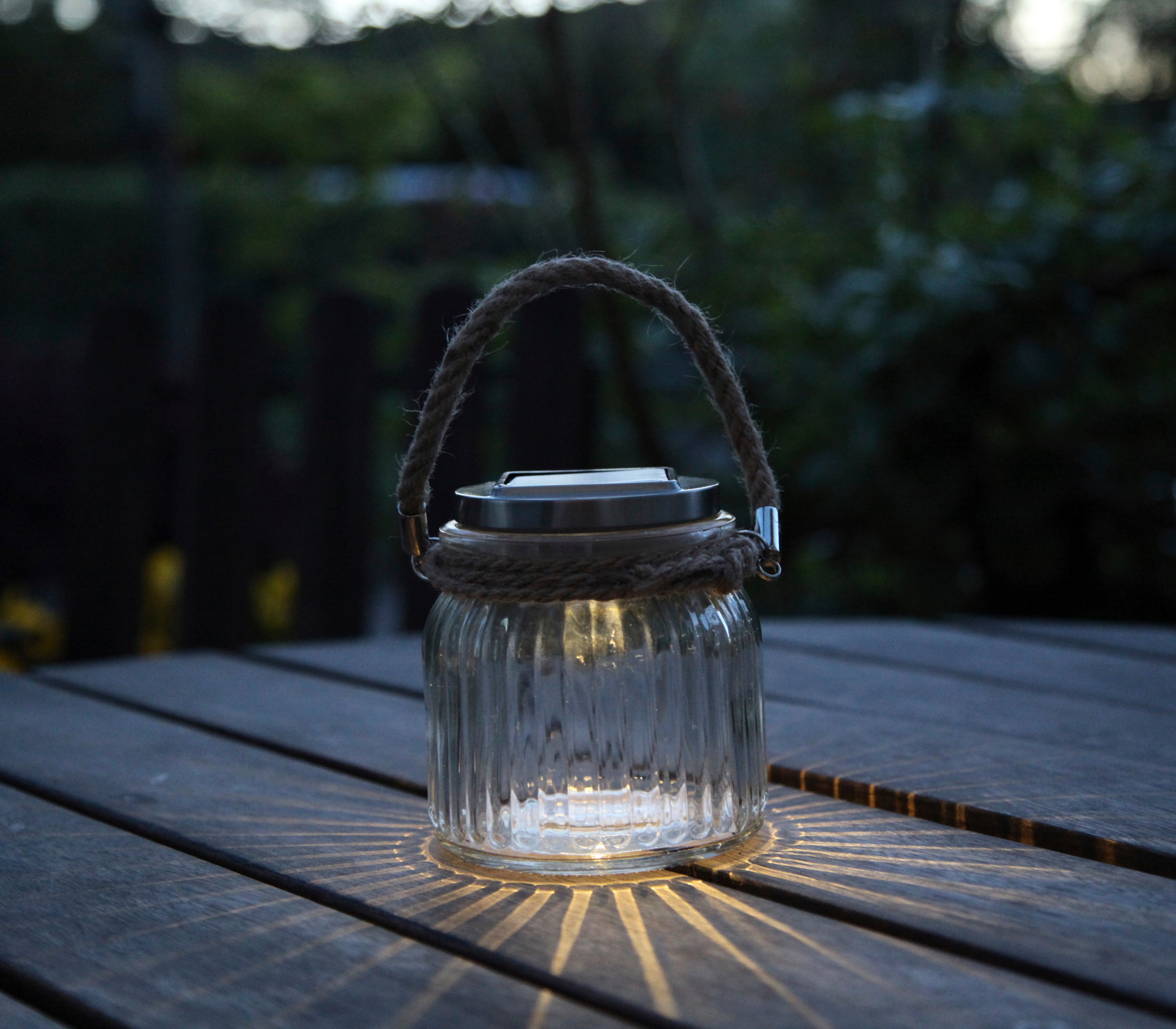 LED Solar-Leuchte "Jamjar", warmweiß - Bild 1