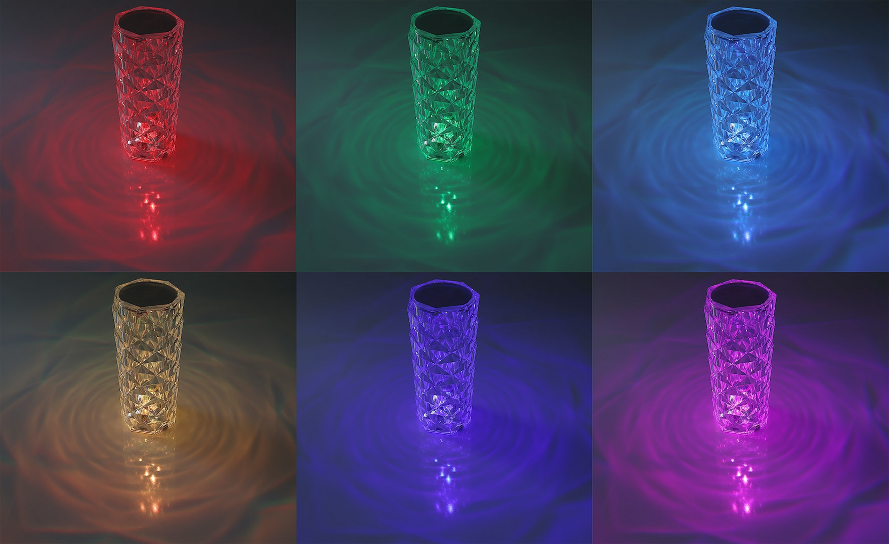 LED Akku-Tischleuchte "Foco Bonita" Li-Akku, RGB, ØxH 9x21cm  - Bild 4