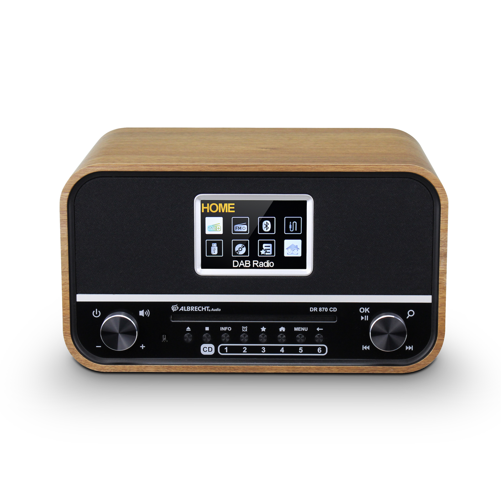 Albrecht DR 870 CD Seniorenradio, DAB+/ UKW/ CD/ USB