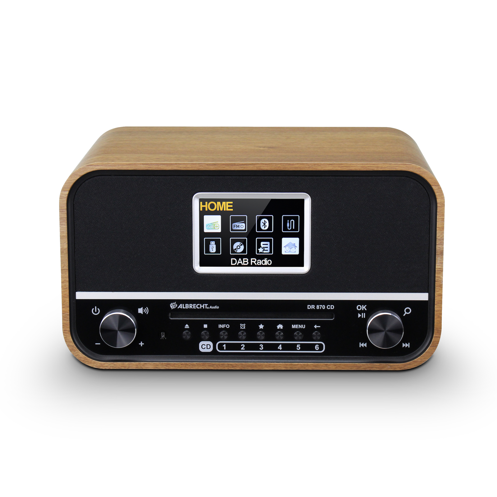 Albrecht DR 870 CD Seniorenradio, DAB+/UKW/CD/USB X