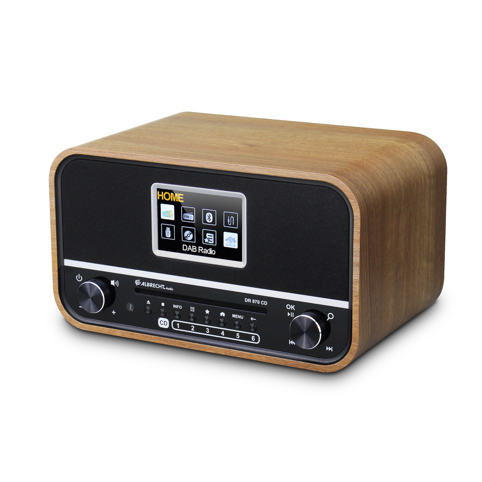 Albrecht DR 870 CD Seniorenradio, DAB+/UKW/CD/USB X - Bild 1