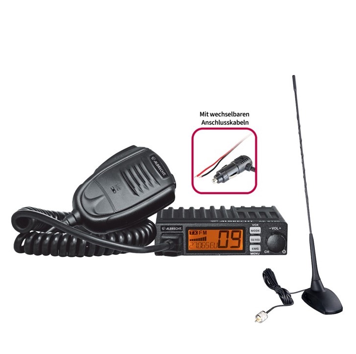 SET Albrecht AE 6120 VOX + CBM-516 Magnetantenne X