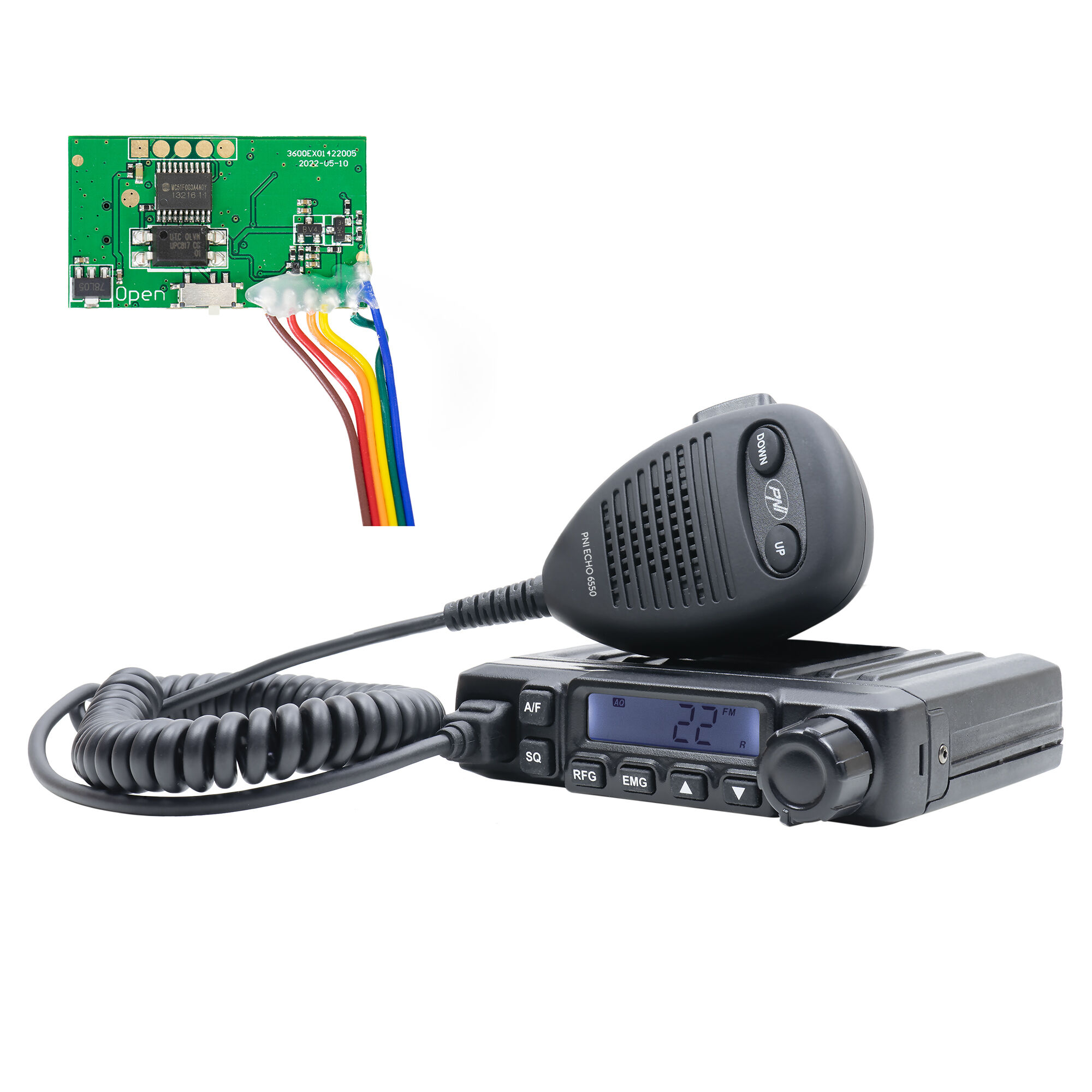 CB PNI Escort HP 6550 CB-Funkgerät mit installiertem PNI ECH01 X - Bild 1