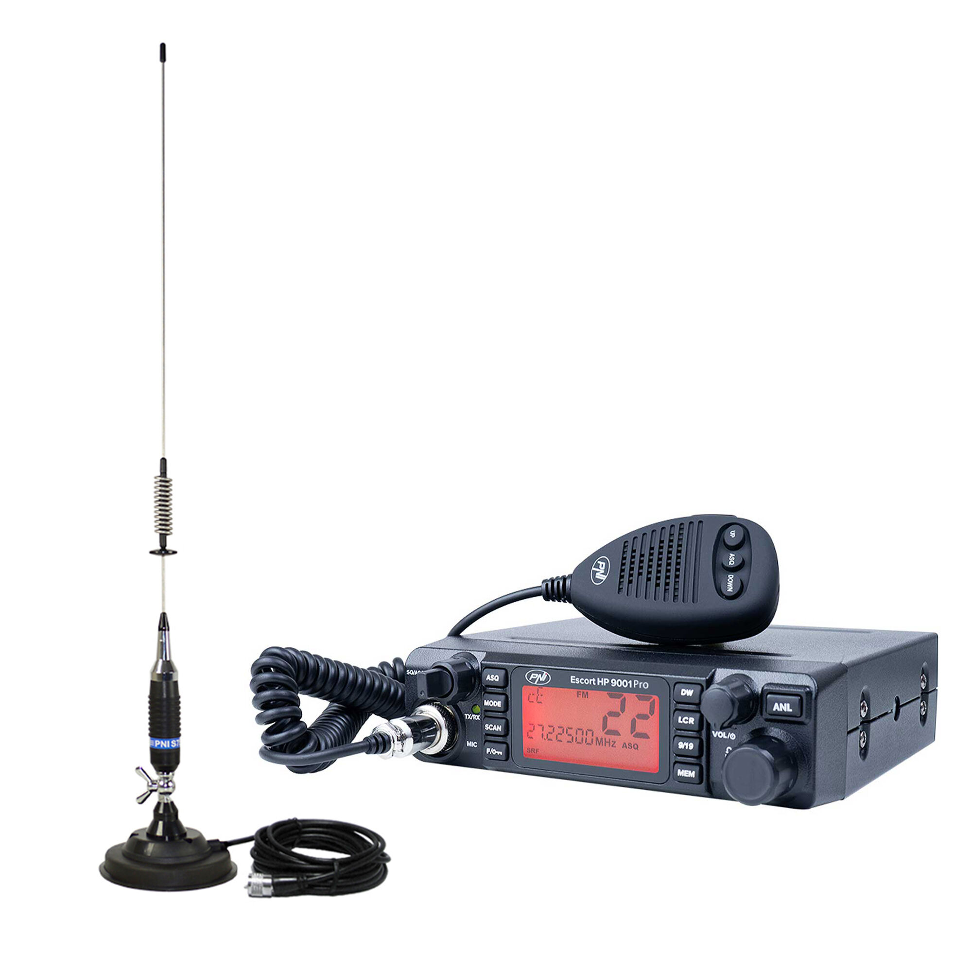 CB-Funkgeräteset PNI HP 9001 Pro + PNI-ML75S Magnetantenne X