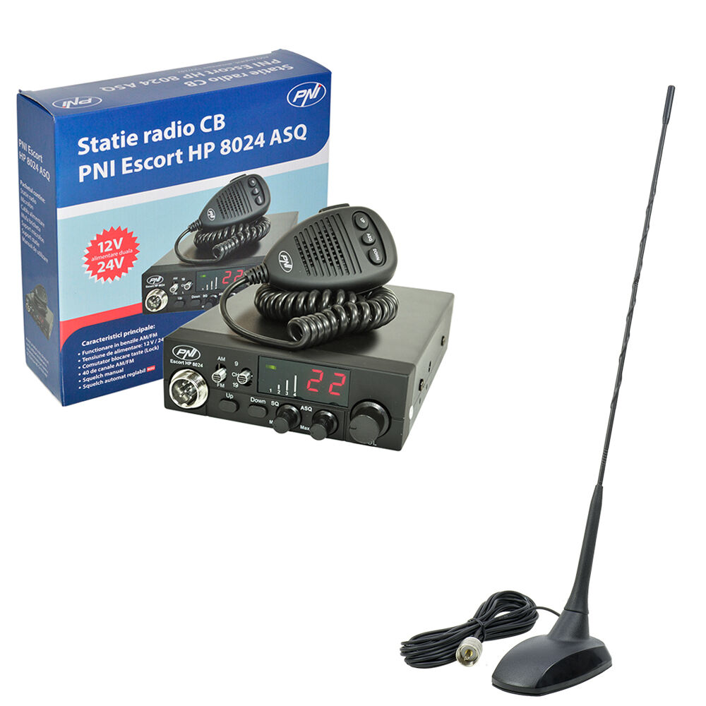 CB-Funkgeräteset PNI HP 8024 + PNI-EXTRA 48 Magnetantenne X
