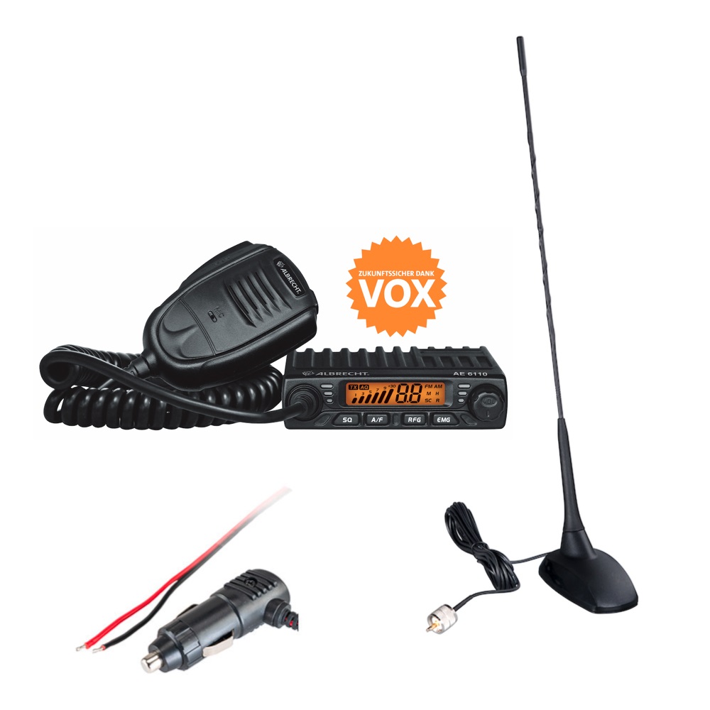 Albrecht AE 6110 VOX + CBM-516 Magnetantenne X
