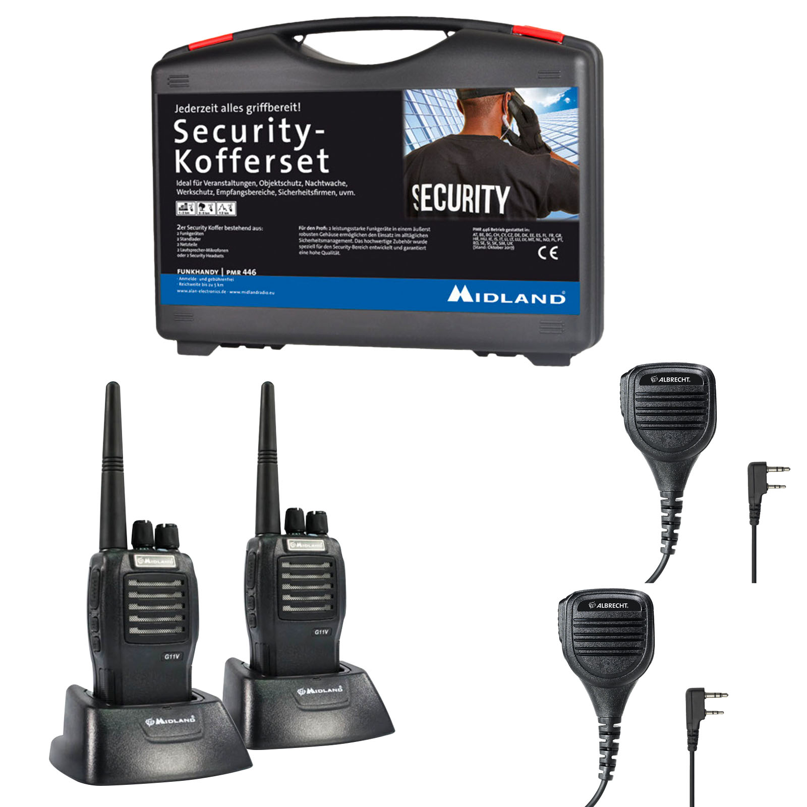 Midland G11 Pro PMR 2er Security-Kofferset   X