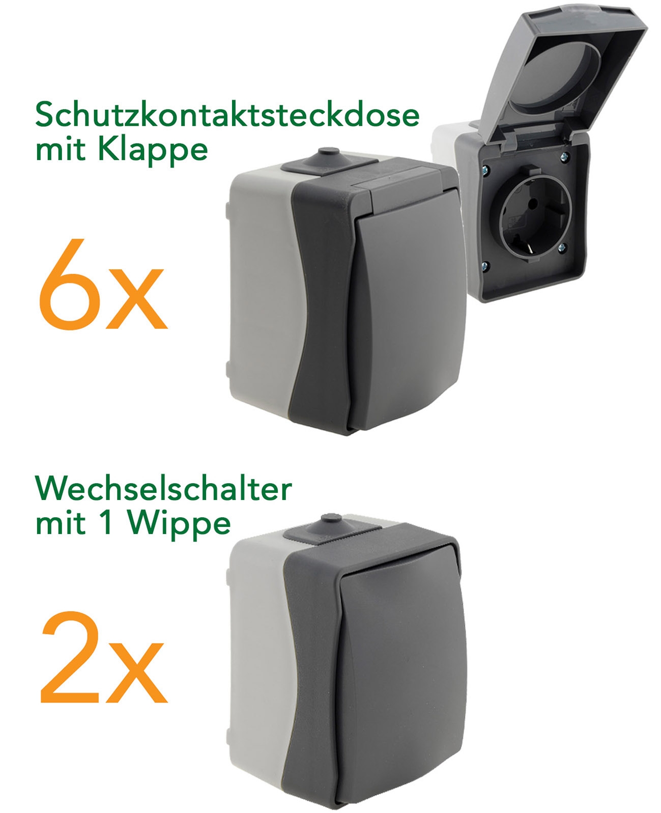 NUQUI Feuchtraum Starter-Kit 8-teilig, IP54 - Bild 1