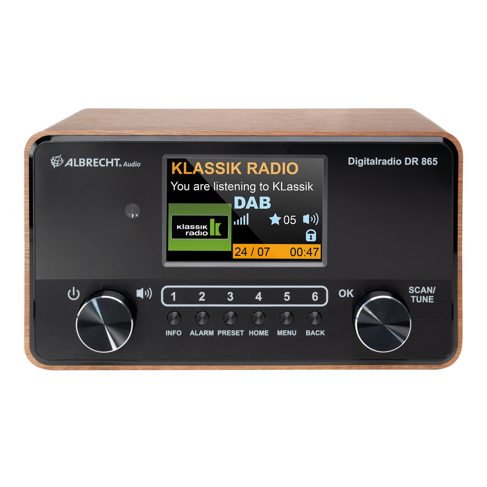 Albrecht DR 865 Seniorenradio mit großem 4" Display