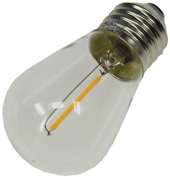 Ersatz-Lampe Filament E27 12V / 0,8W für Biergarten-Lichterkette "CT-BGL 15" 