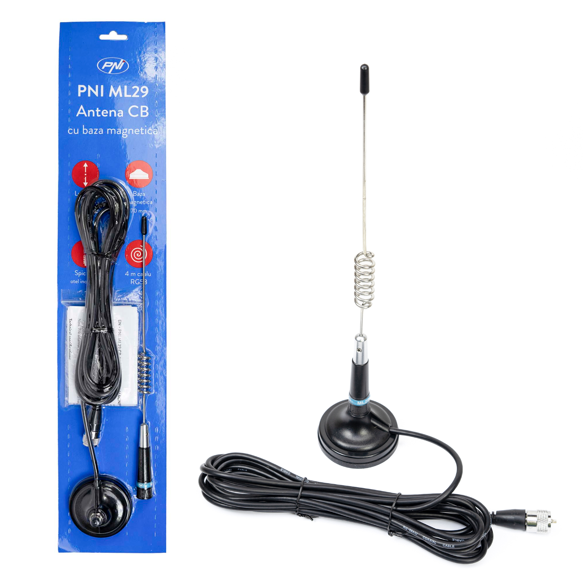 PNI ML29 CB-Magnetantenne  34 cm   X