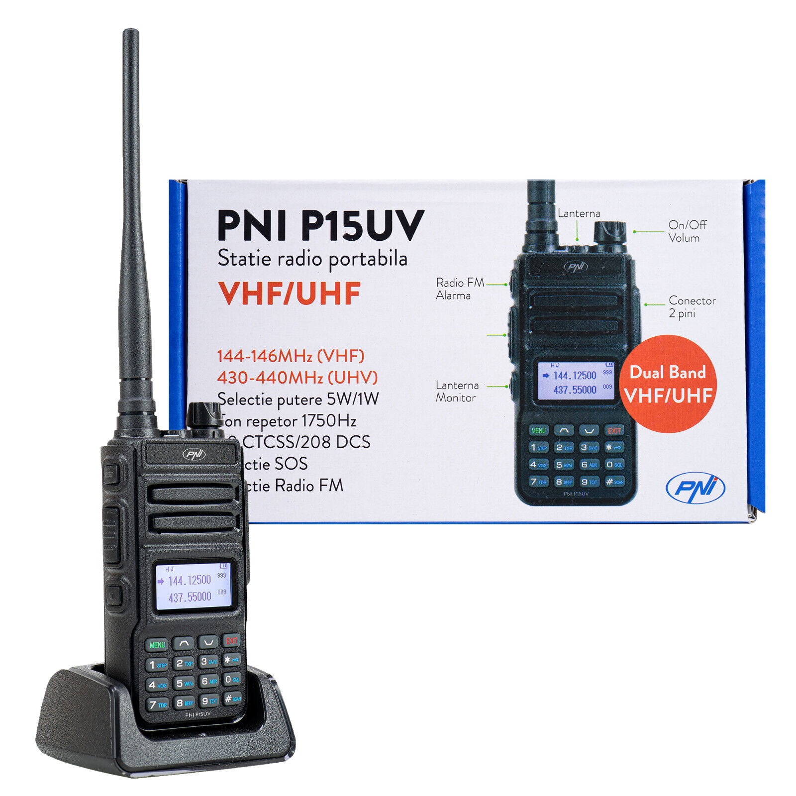PNI-P15UV Amateurhandfunkgerät -lizenzpflichtig - X