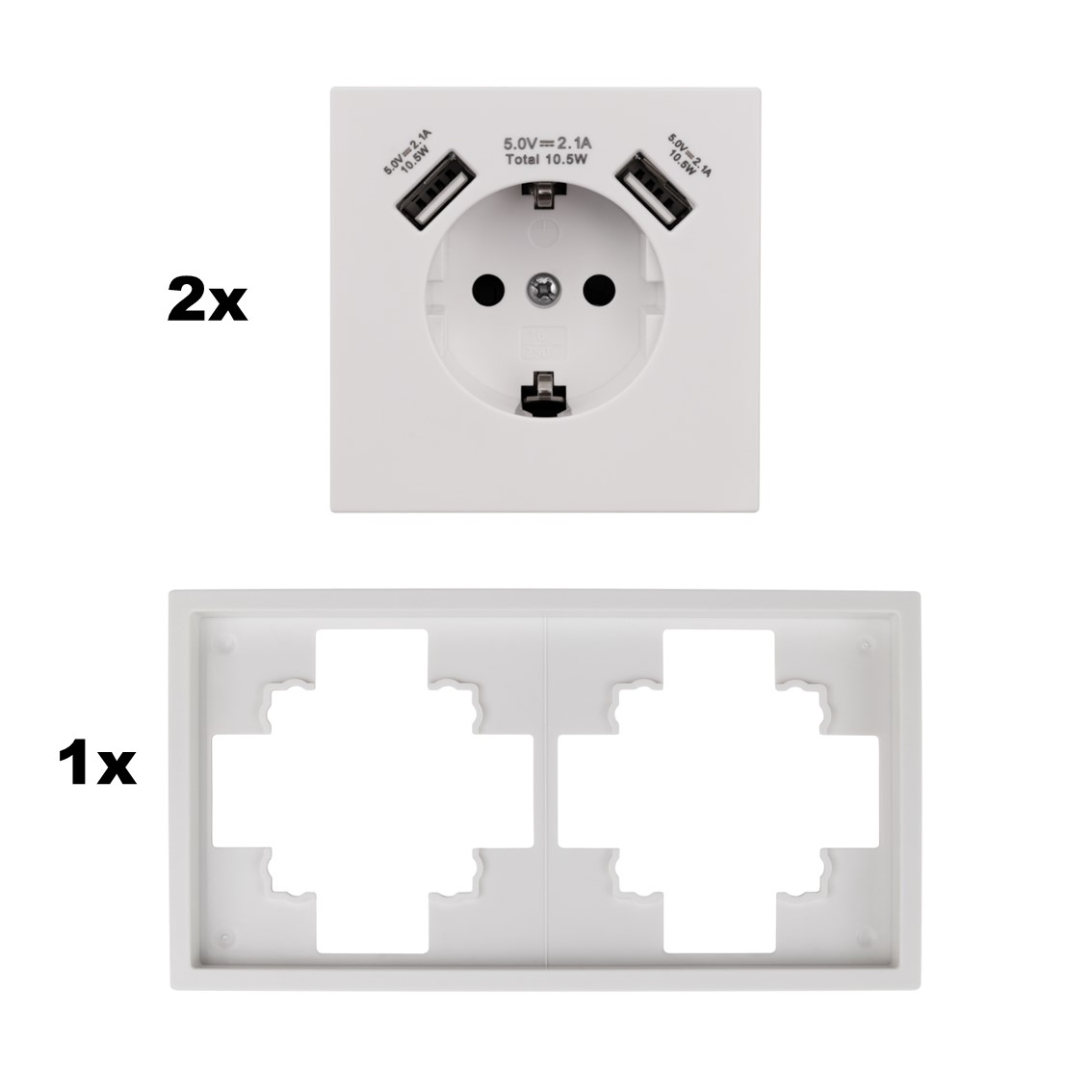 Shallow WE Set14 Steckdosen mit USB