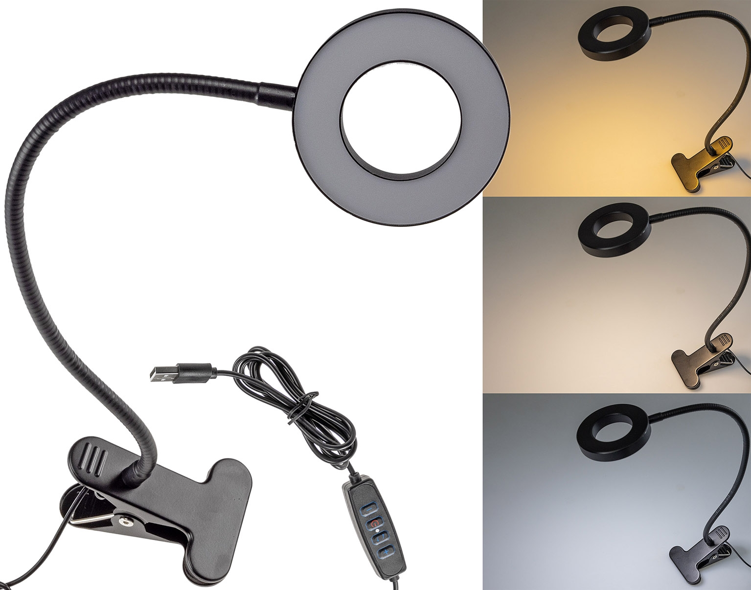 LED Klemmleuchte mit USB-Betrieb 