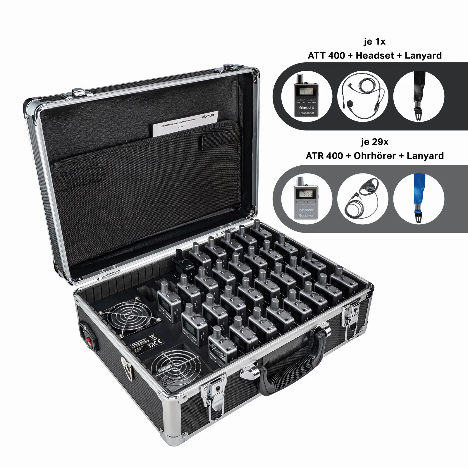 30er Set Albrecht ATR 400 im Ladekoffer X