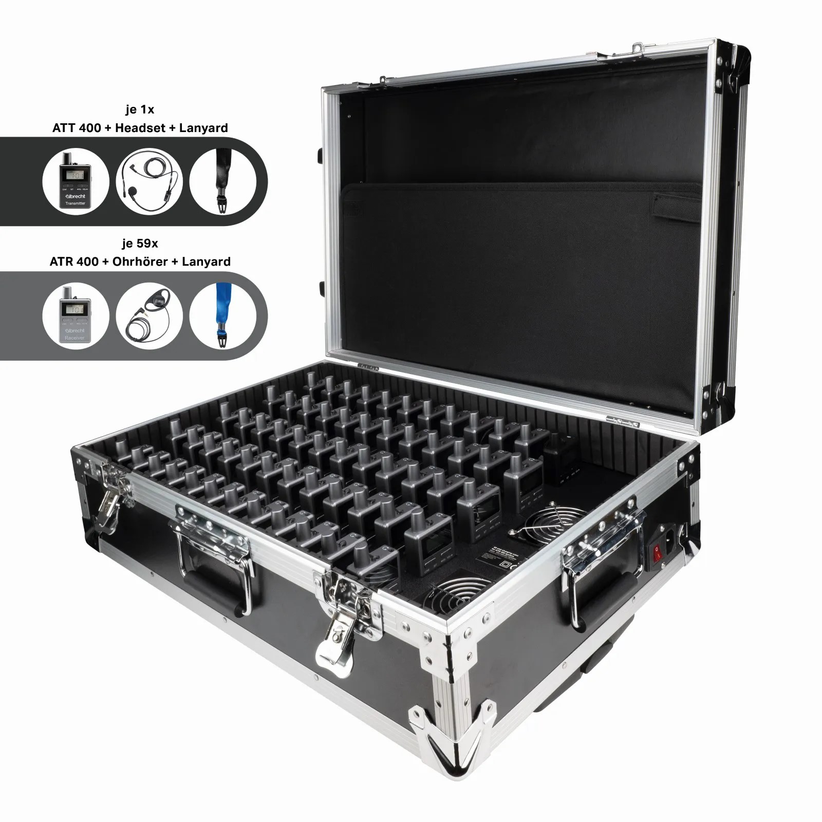 60er Set Albrecht ATR 400 im Ladekoffer Trolley X