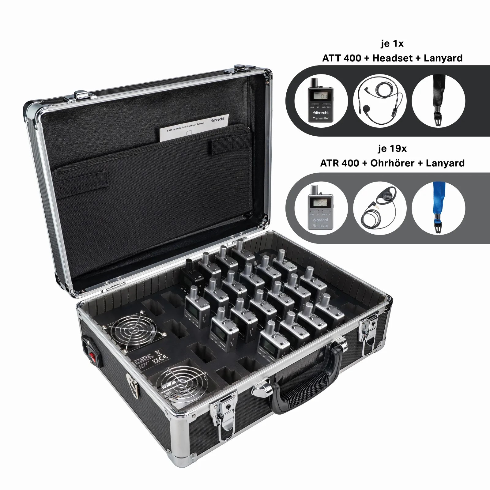 20er Set Albrecht ATR 400 im Ladekoffer X