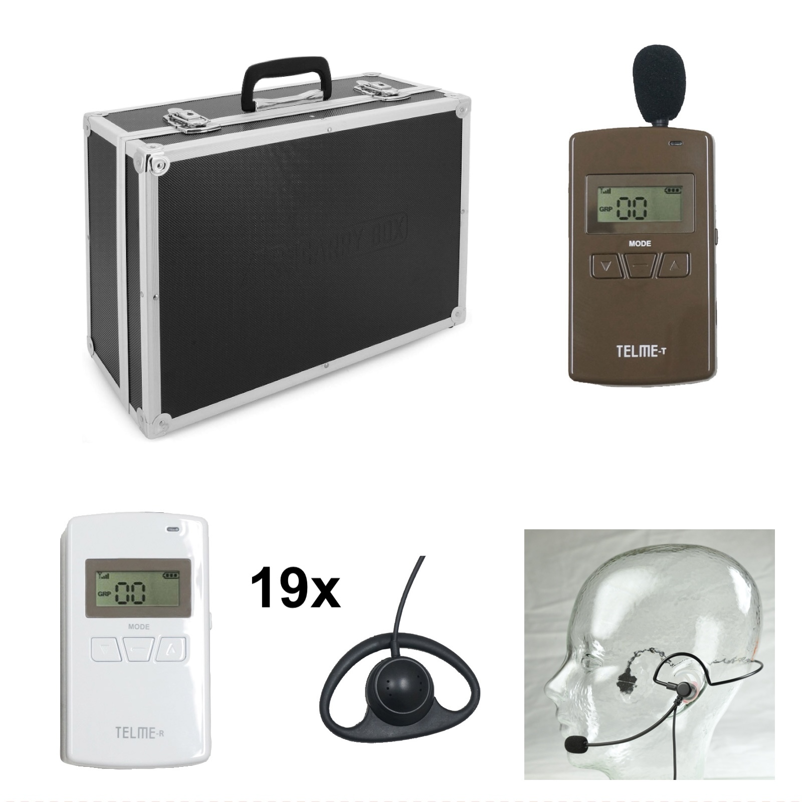 TelMe 20er Set, Koffer mit Ladekabeln X