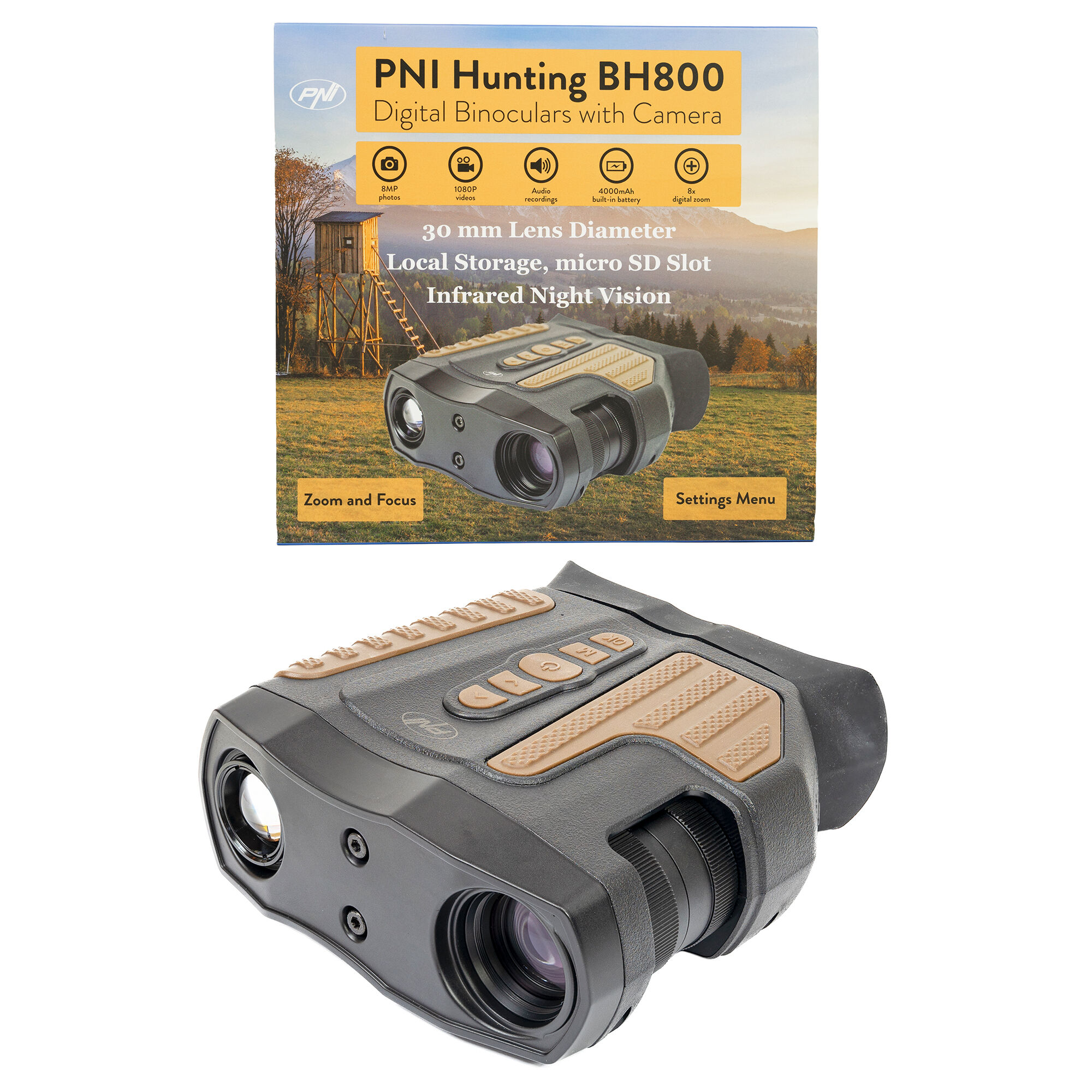 Digitales Fernglas für die Jagd PNI Hunting BH800 X