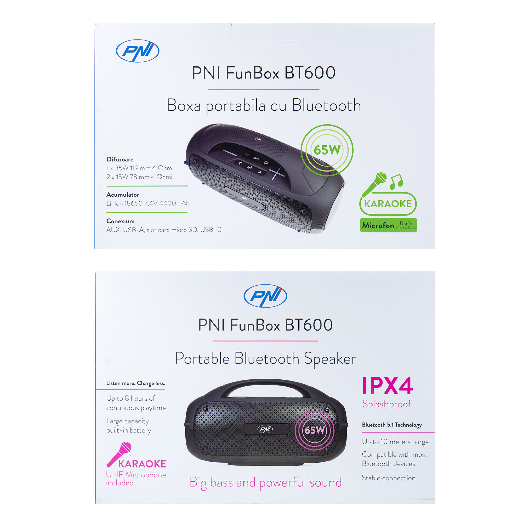 Tragbarer Lautsprecher PNI FunBox BT600 - Bild 6