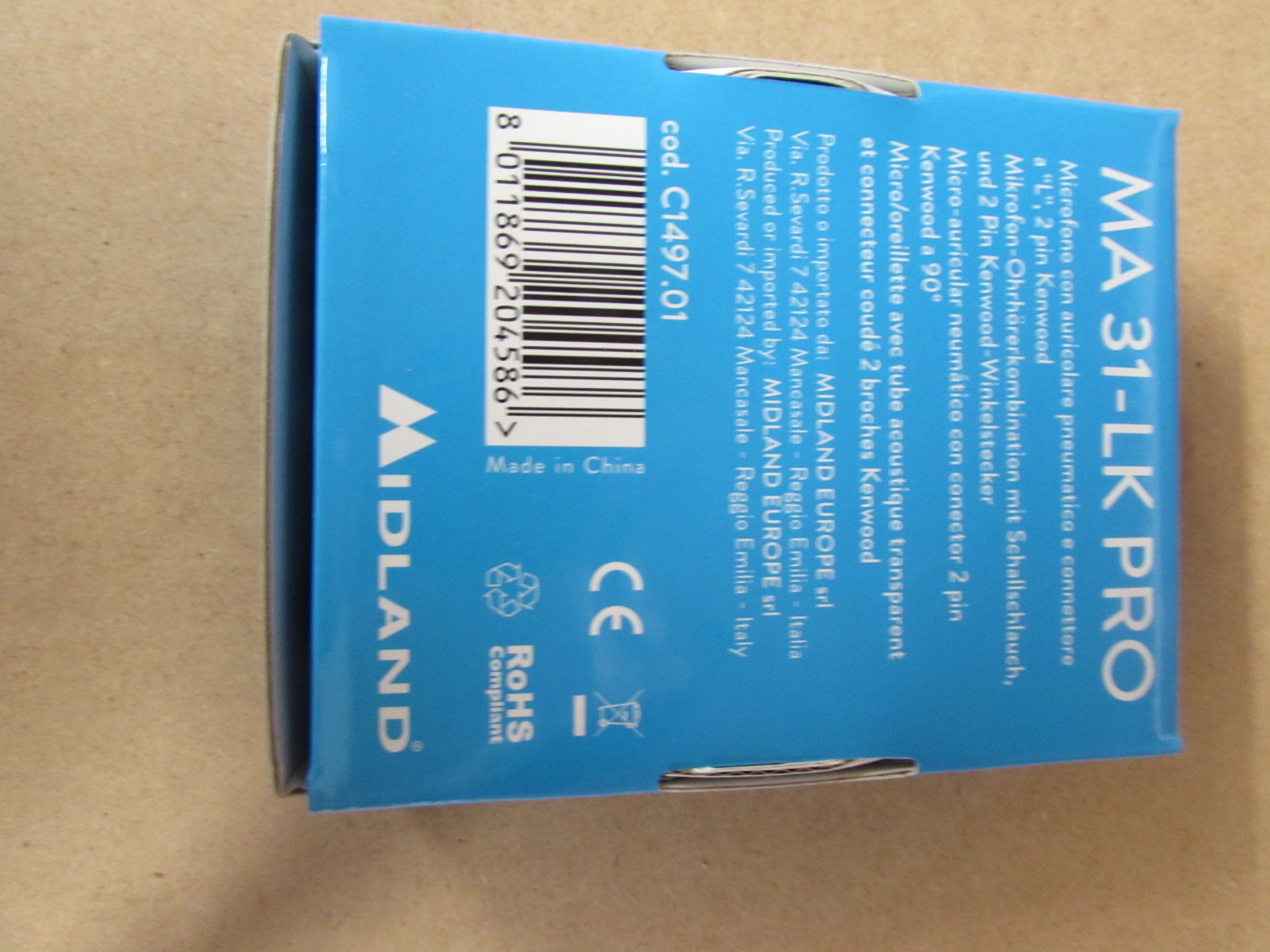 Midland MA 31-LK Pro Security Headset, Kenwood  X - Bild 1